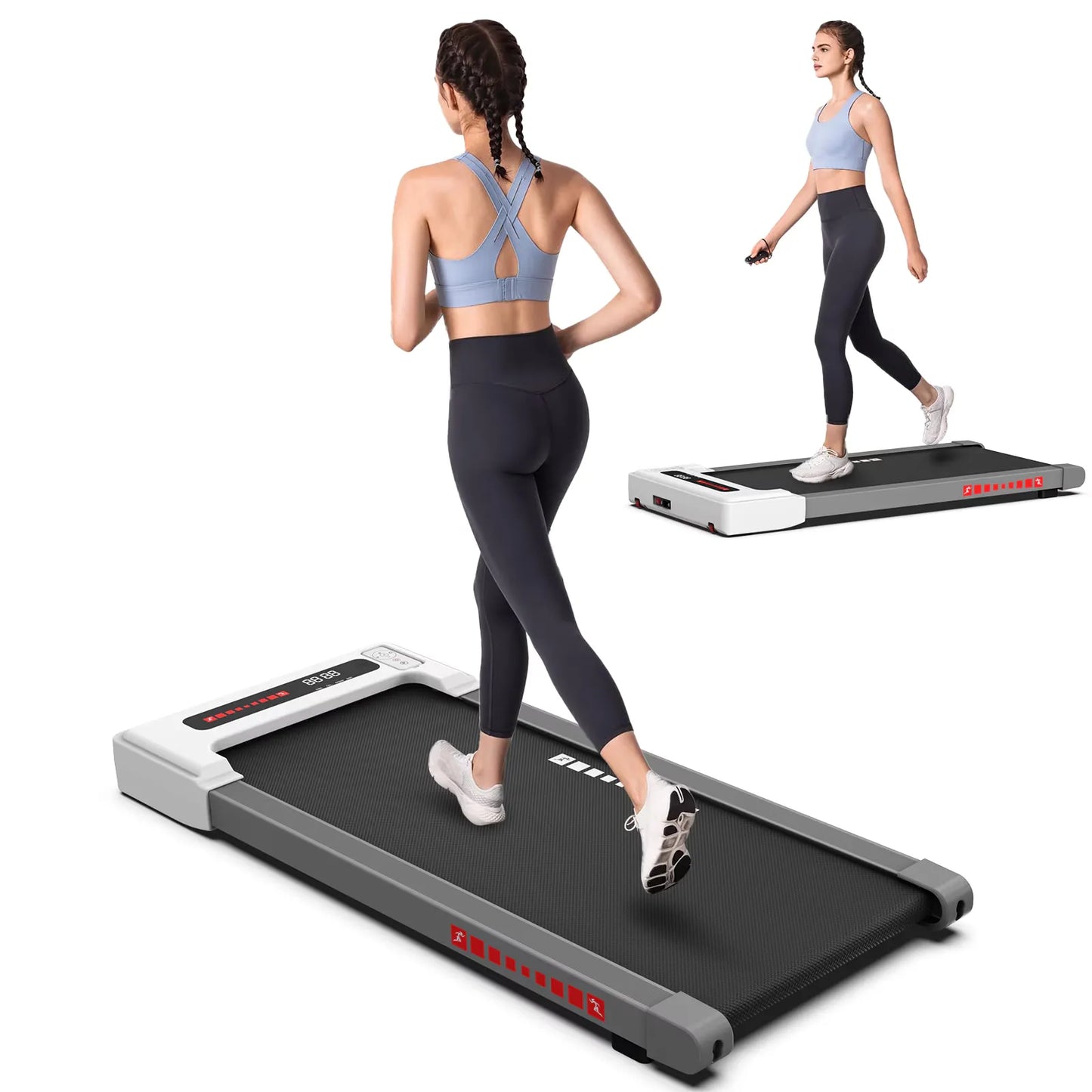 Portable Mini Treadmill - Under Desk Walking Pad for Home & Office