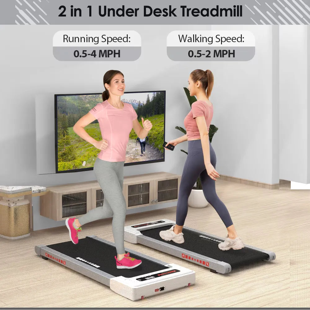 Portable Mini Treadmill - Under Desk Walking Pad for Home & Office
