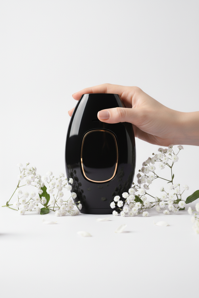 Black IPL device white background