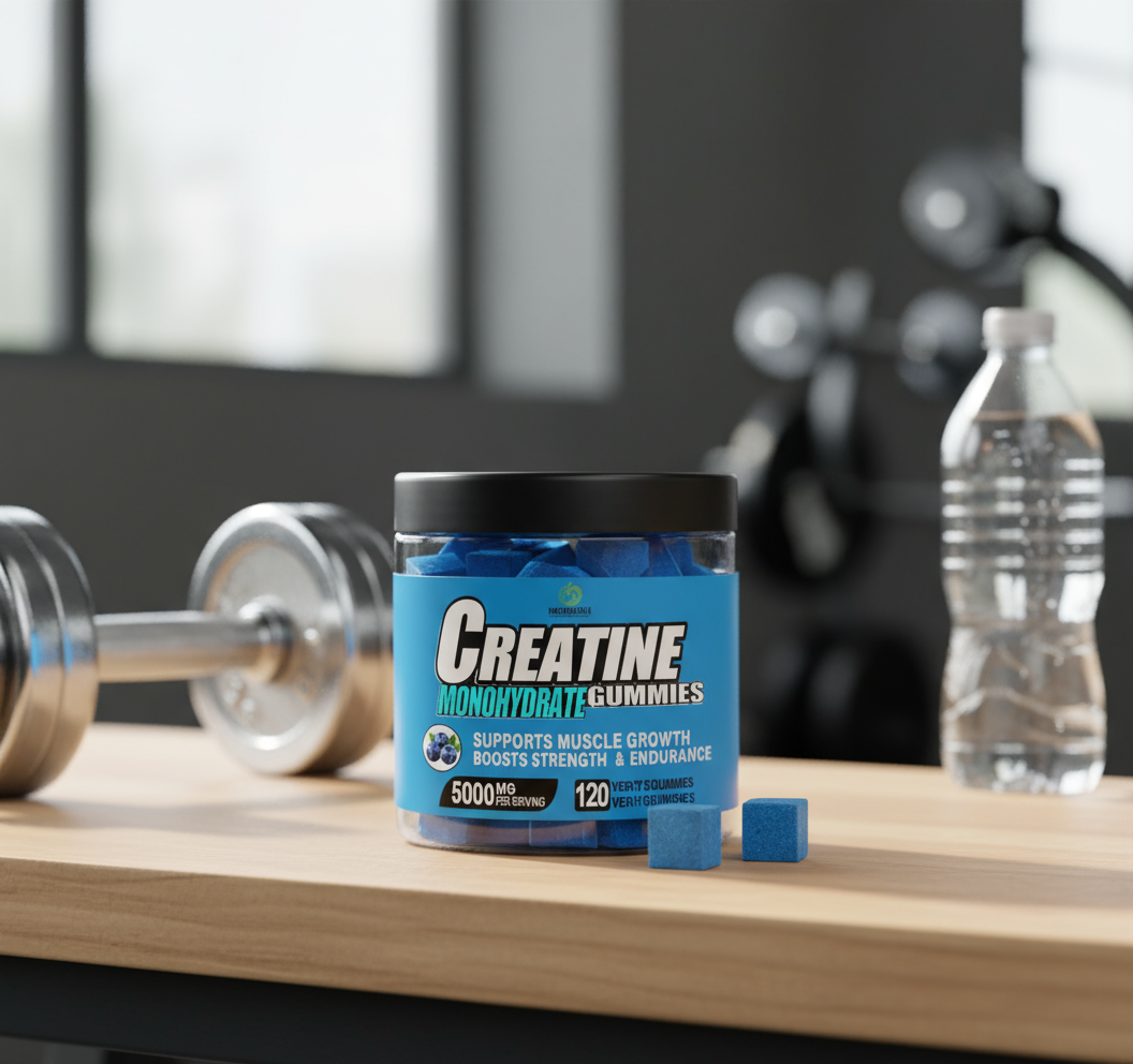 Creatine Gummies Gym Setting