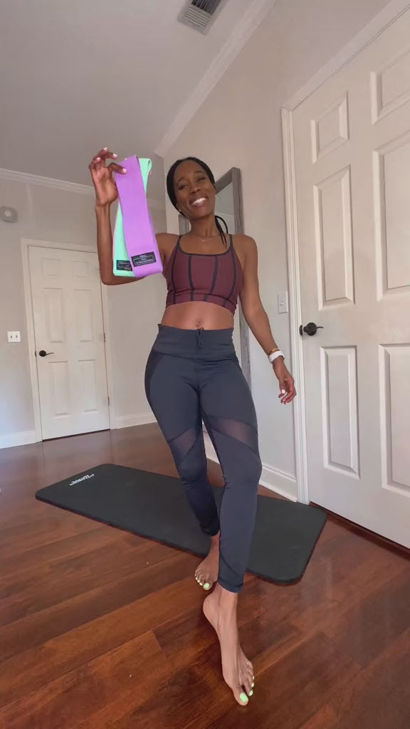 Load video: EXERCISE IN EVERYWHERE: With these bands you can exercise anywhere you want at home yard park gym or even office these are convenient to carry with and use. There is no requirement for any site time and equipment and you can effectively pick every fragmented time to exercise alone or with mates. If you want to carry them all the set also comes with a bag that simply put them in and carry to the gym.]