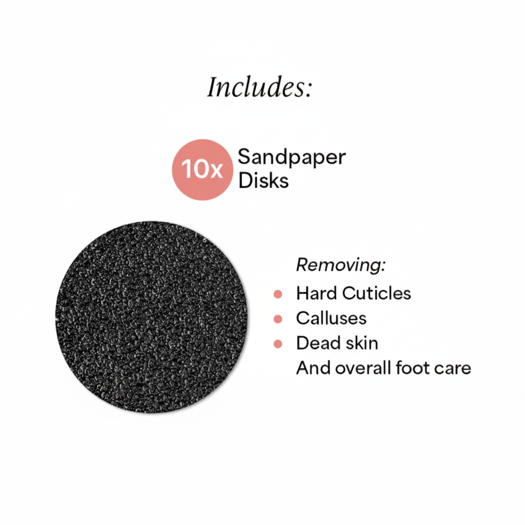 Sandpaper Disks - White Background