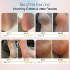 Transform Your Feet - White Background Purple Text