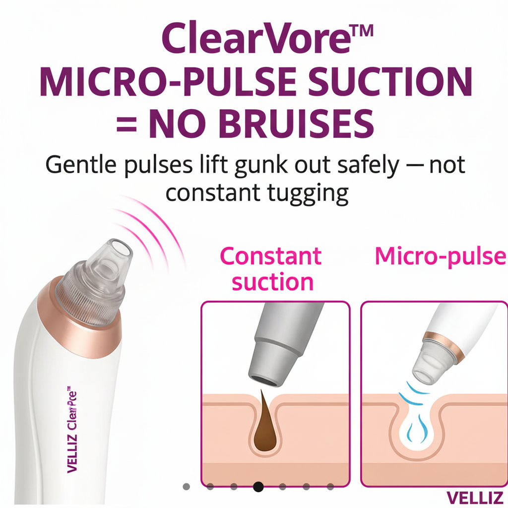 VELLIZ ClearPore™ - Bold Purple Font