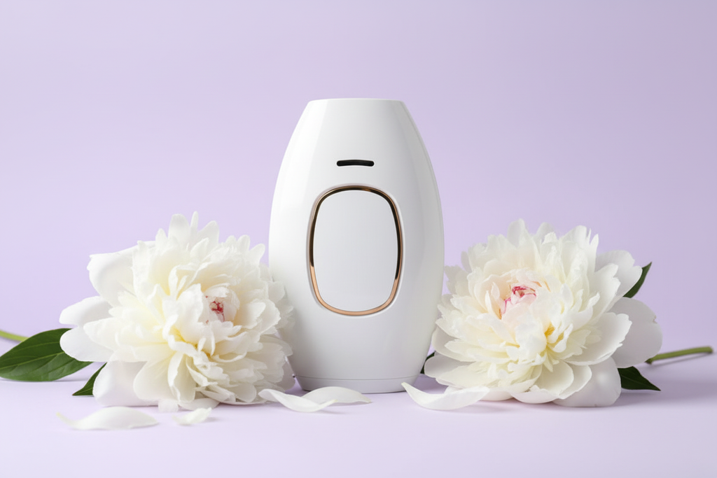 White IPL with white peonies