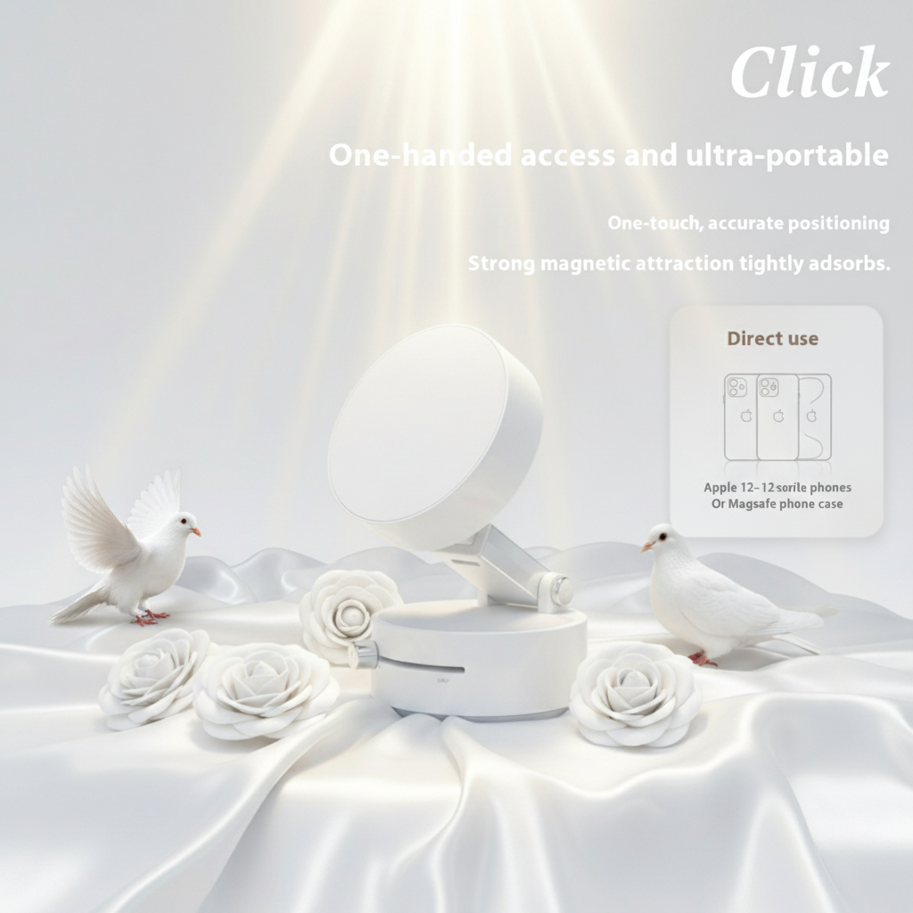 White Phone Holder Heavenly Aesthetic Info